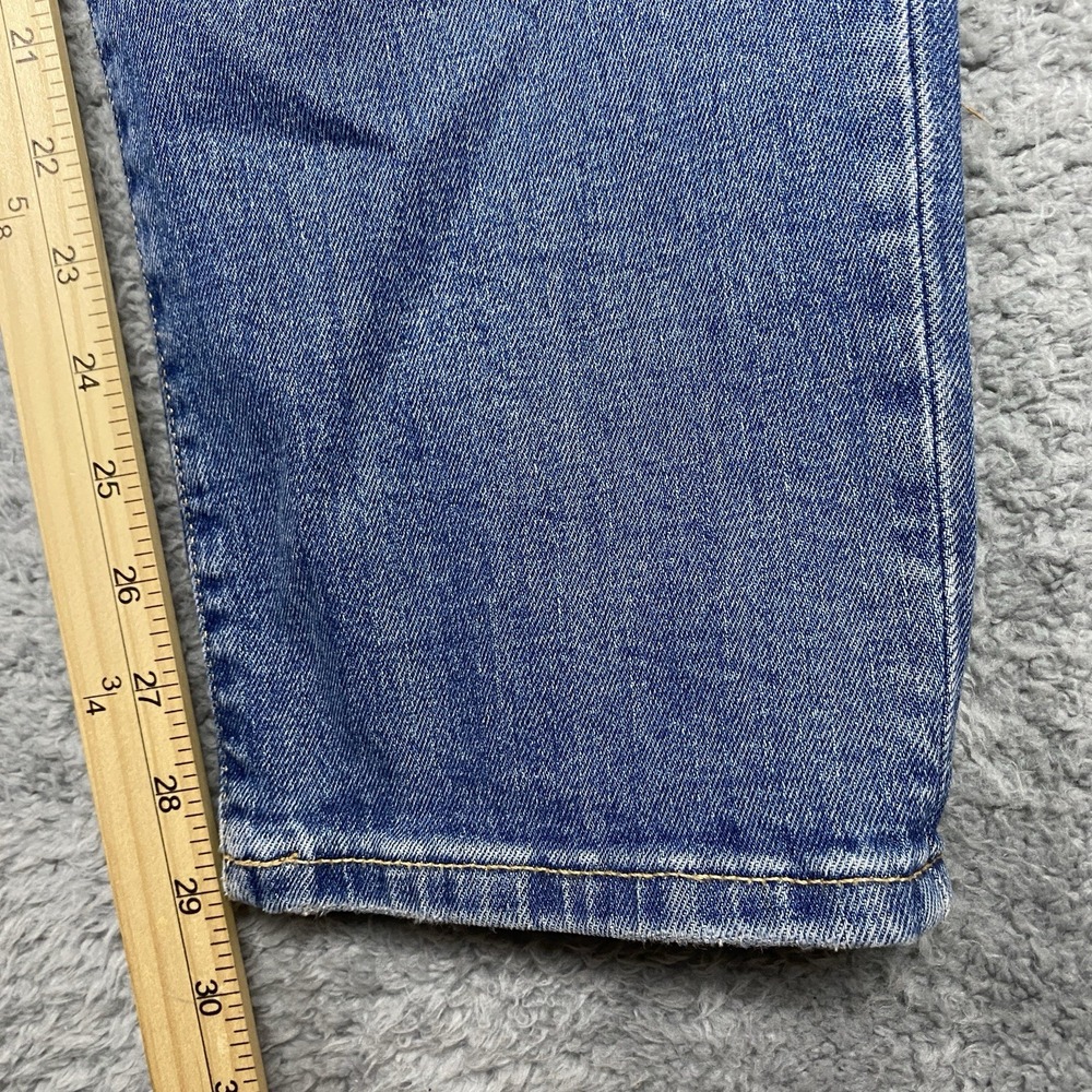 Old Navy Maternity Straight Full Panel Jeans Distressed Pants Size 12 Grunge NWT - Picture 7 of 12